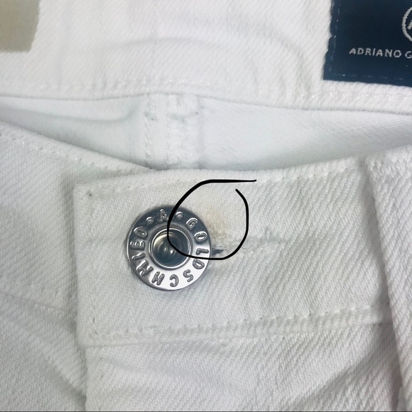 AG Adriano Goldschmied White Stilt Roll Up Jeans - Picture 7 of 7